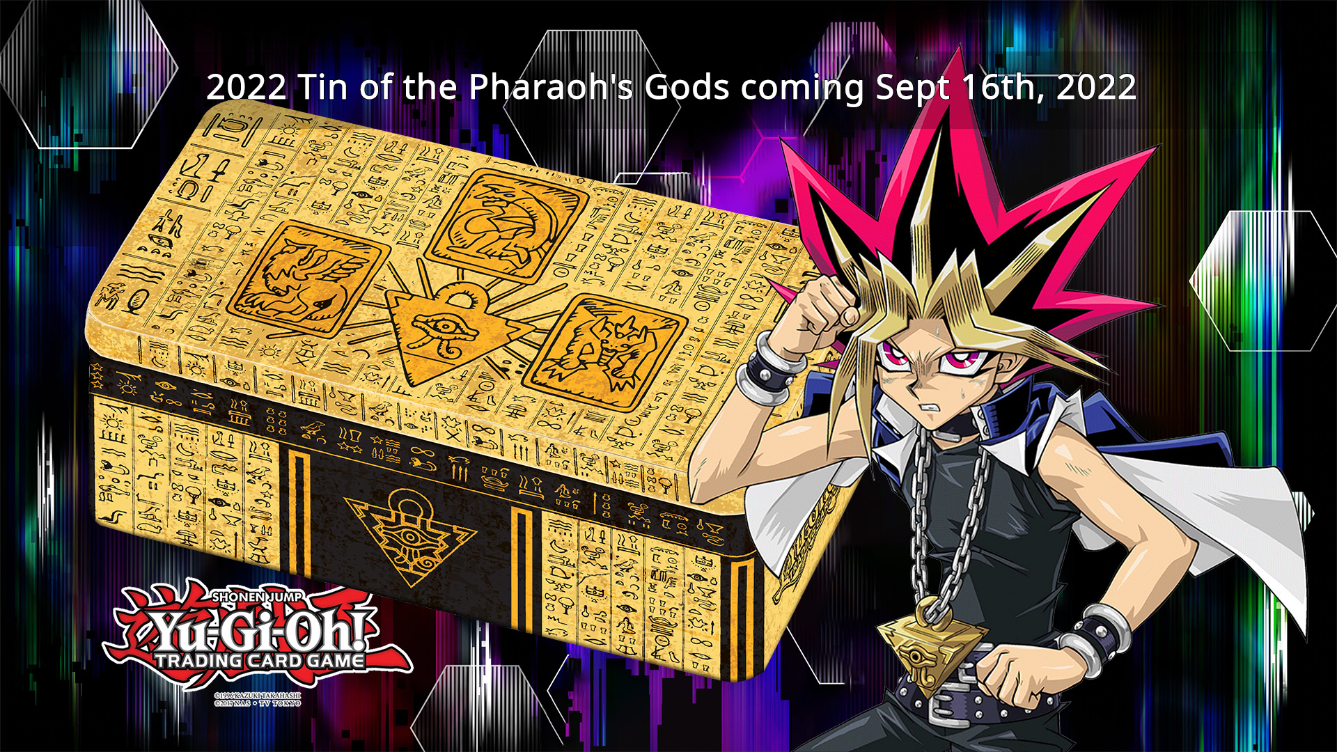 2022 Tin of the Pharaoh's Gods coming Sept 16th YuGiOh! World